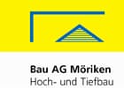 Logo Bau AG Möriken, dein Partner für Tiefbau, Hochbau, Umbau, Gartenbau in der Region Lenzburg